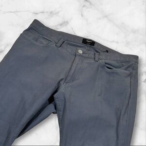 Theory Raffi Slim Fit Men's Pants Charcoal Gray Size 34 Stretch neoteric‎ twill